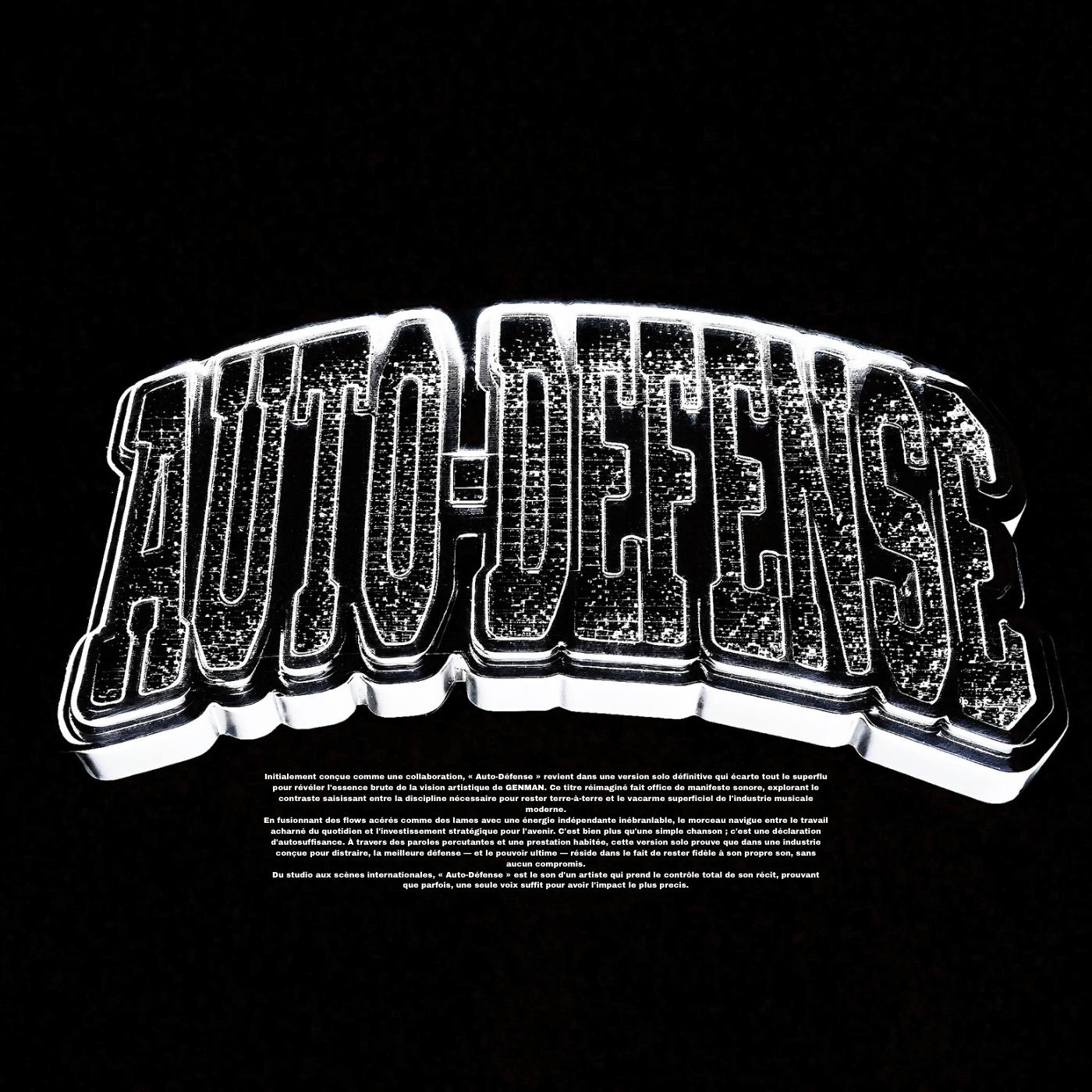 Pochette du single Auto‑Défense de GENMAN